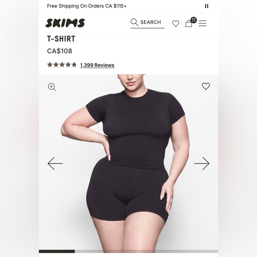Skims soft smoothing seamless tshirt